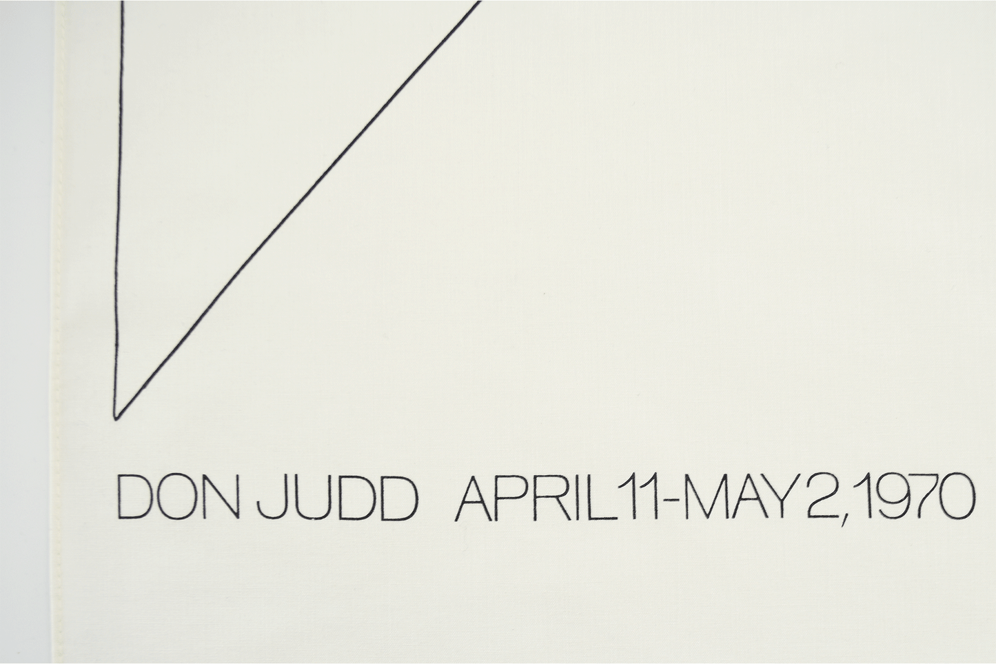 Bandana / “Don Judd Exhibition, Leo Castelli Gallery, 1970"