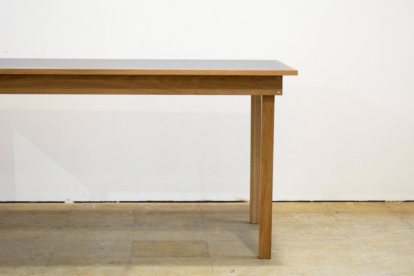 "Rail" Dining Table/Marmoleum Top