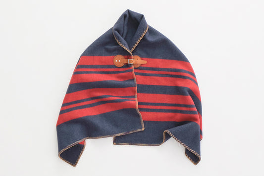 Horse Blanket 1/2 (Navy/Burgundy)