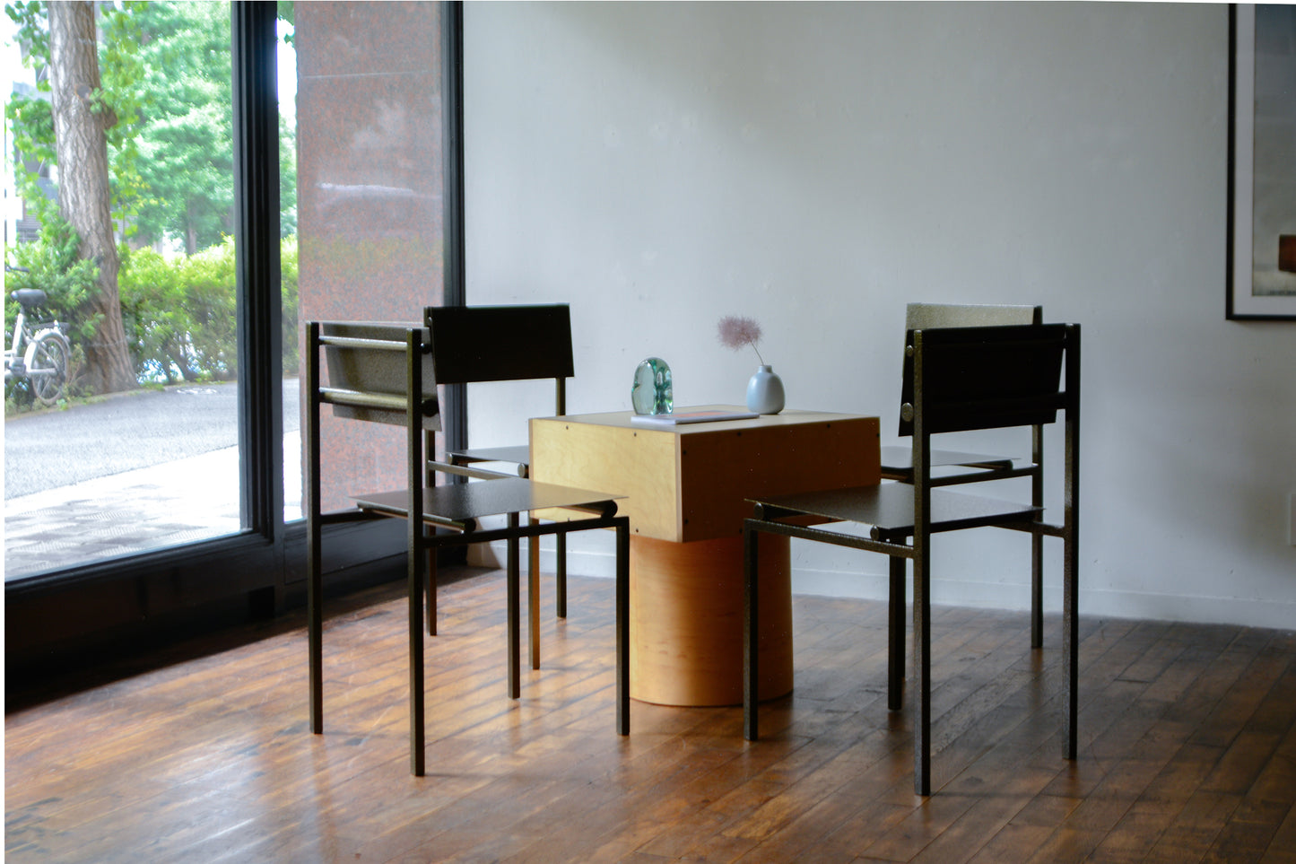 Suspension Metal Dining Chair