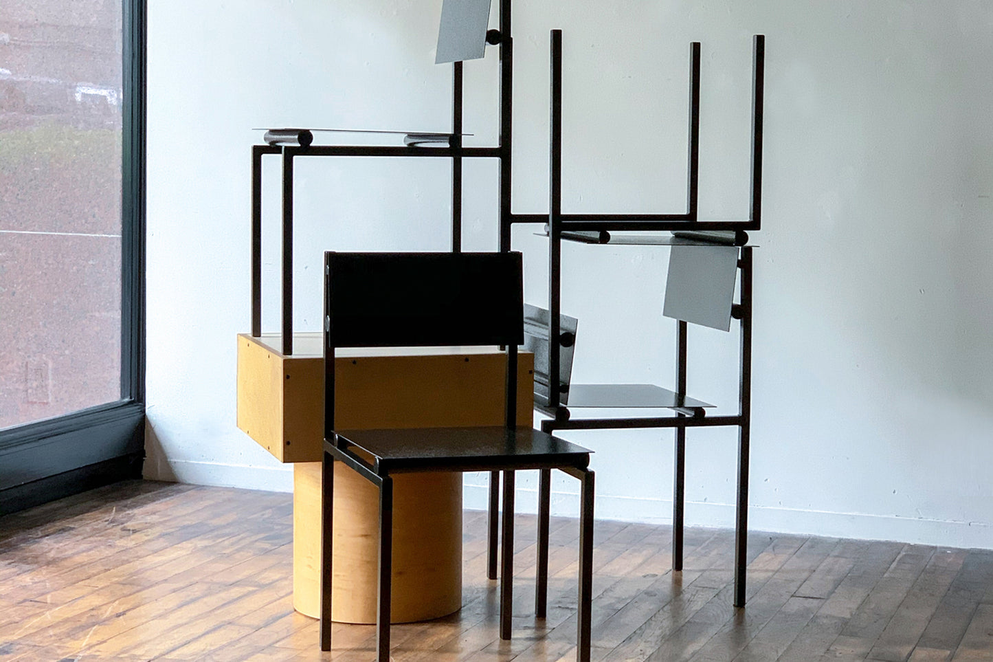 Suspension Metal Dining Chair