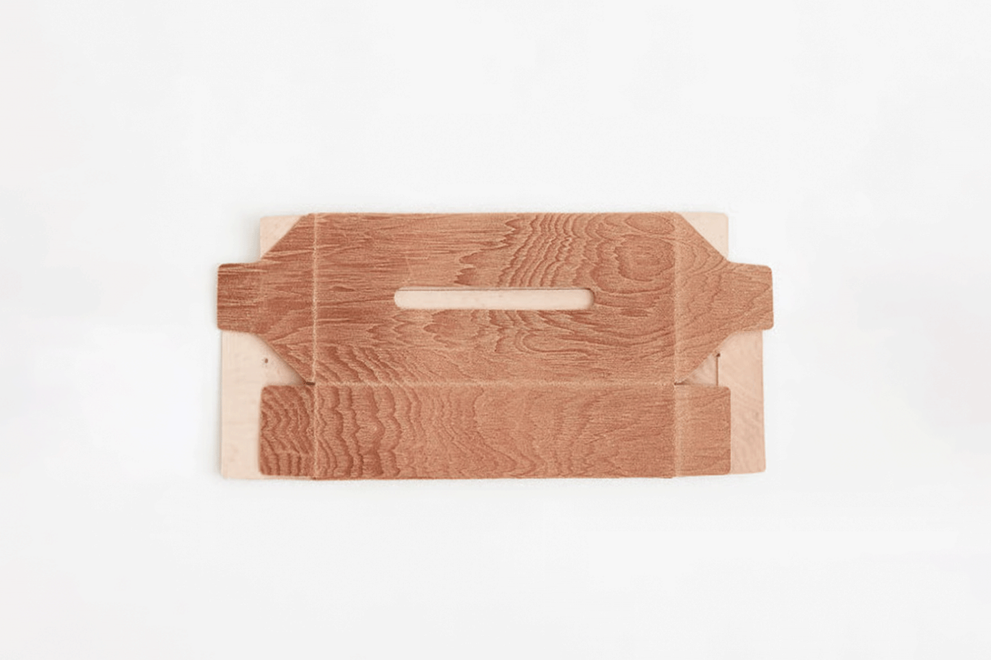 PLYWOOD LEATHER TISSUE BOX CASE