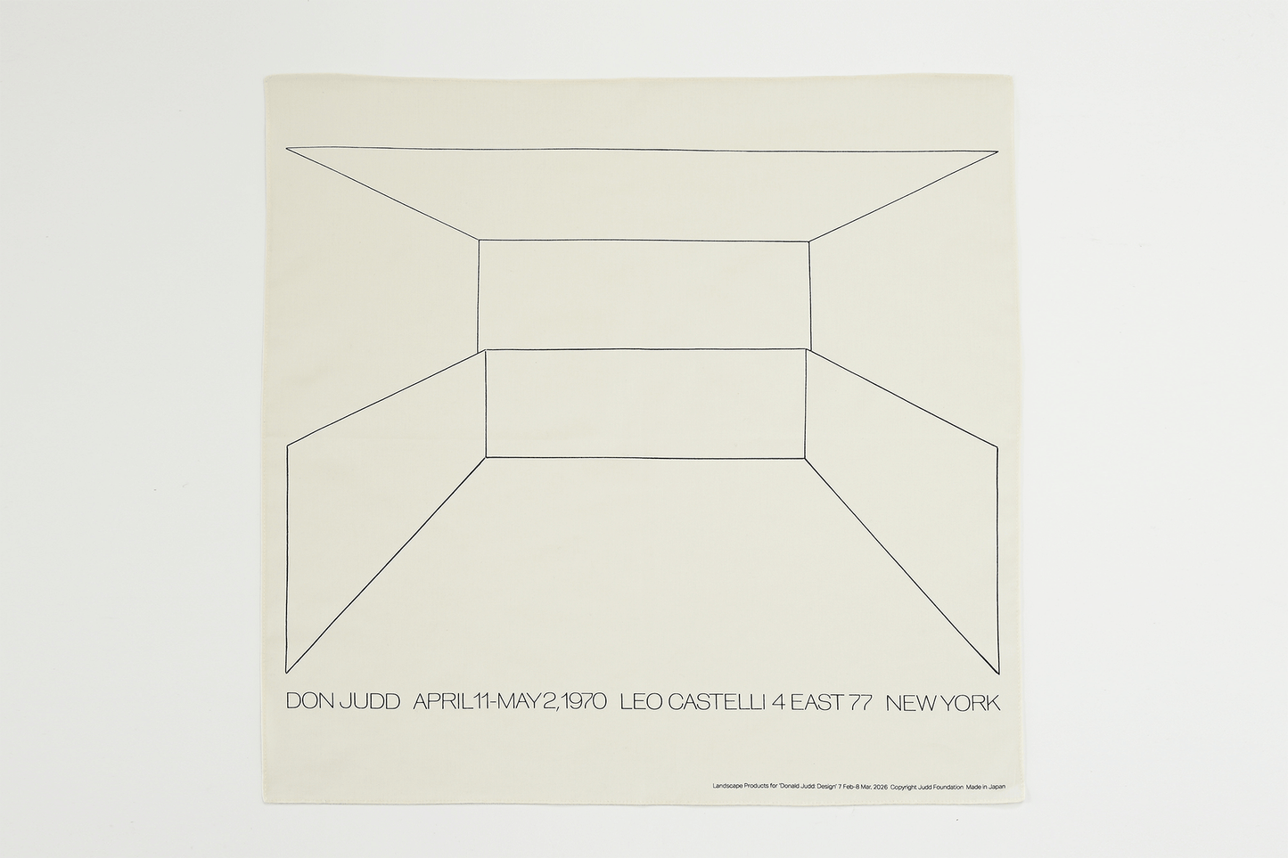 Bandana /  “Don Judd Exhibition, Leo Castelli Gallery, 1970"