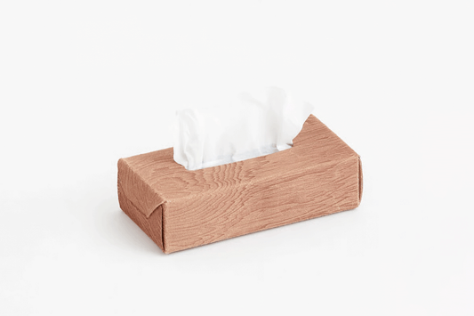 PLYWOOD LEATHER TISSUE BOX CASE