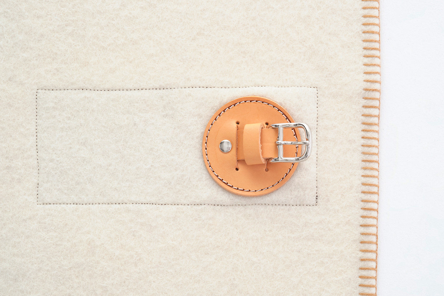 Horse Blanket with Belt (Ivory)