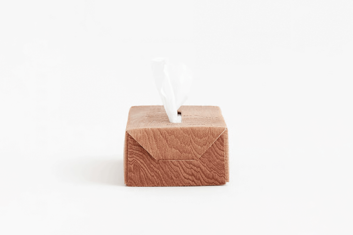 PLYWOOD LEATHER TISSUE BOX CASE