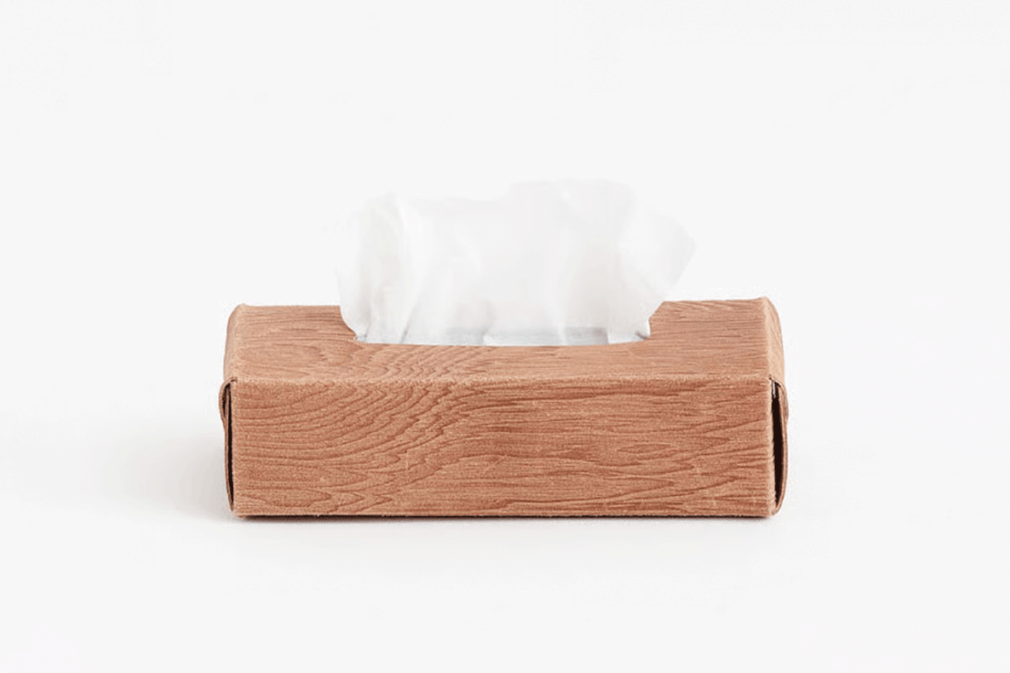 PLYWOOD LEATHER TISSUE BOX CASE