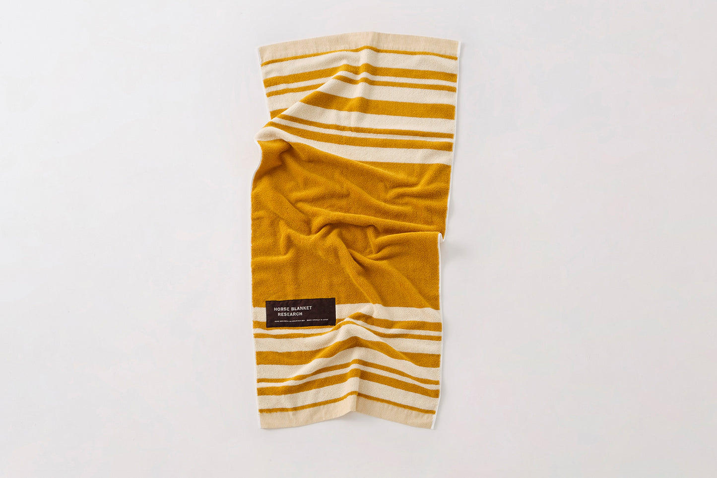Cotton Pile Blanket 1/2 (Mandarin/Ivory)