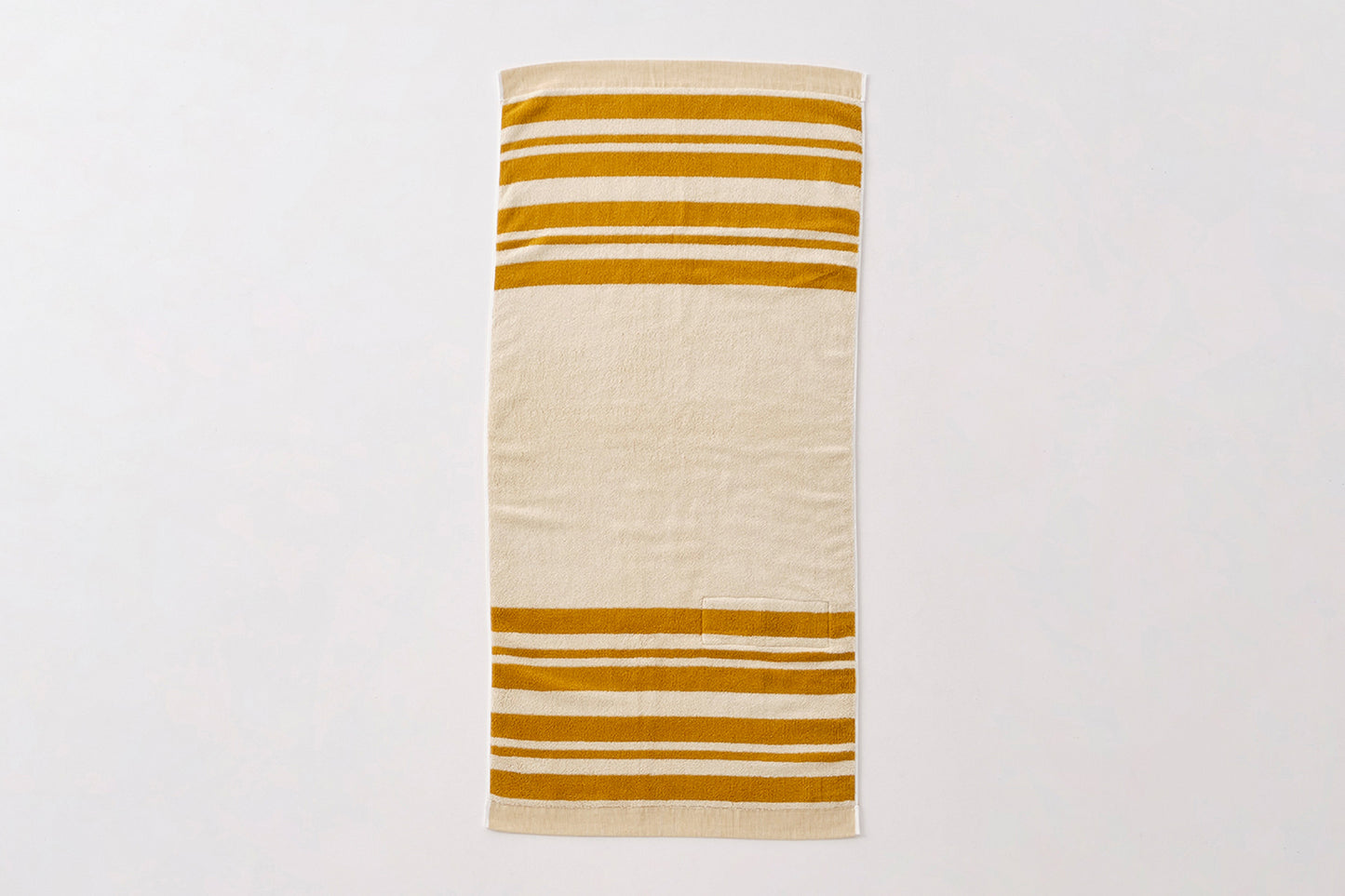 Cotton Pile Blanket 1/2 (Mandarin/Ivory)