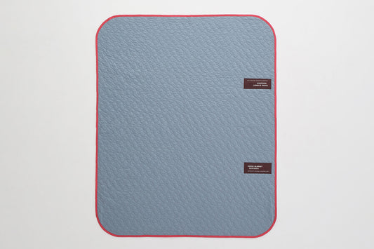 Padded Blanket (Blue/Burgundy)