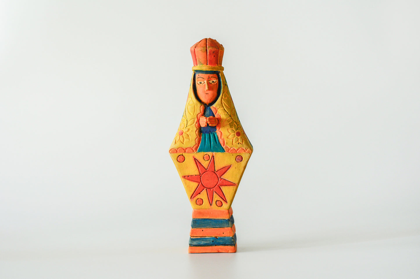 Vintage Oaxaca Wood Carving Doll
