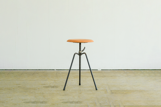 3 Legs Stool / Natural Leather Seat