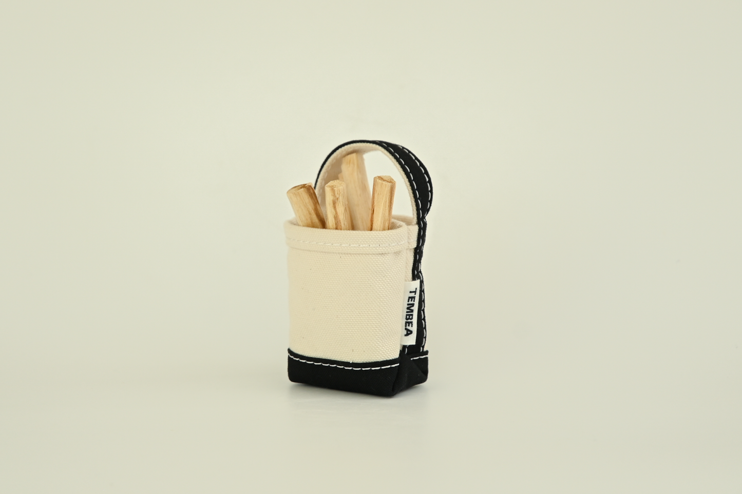 PALO SANTO TOTE by TEMBEA BLACK&WHITE