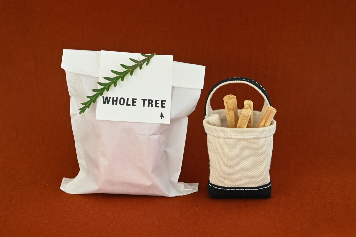 PALO SANTO TOTE by TEMBEA BLACK&WHITE