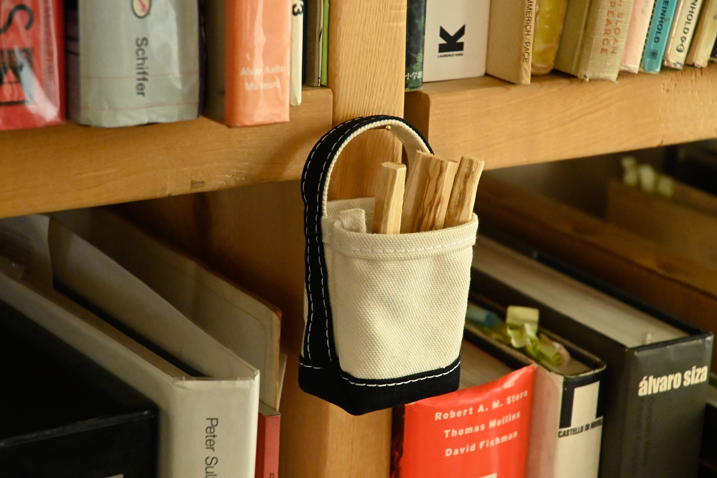 PALO SANTO TOTE by TEMBEA BLACK&WHITE