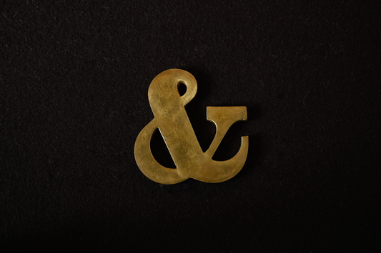 Vintage paperweight "&"