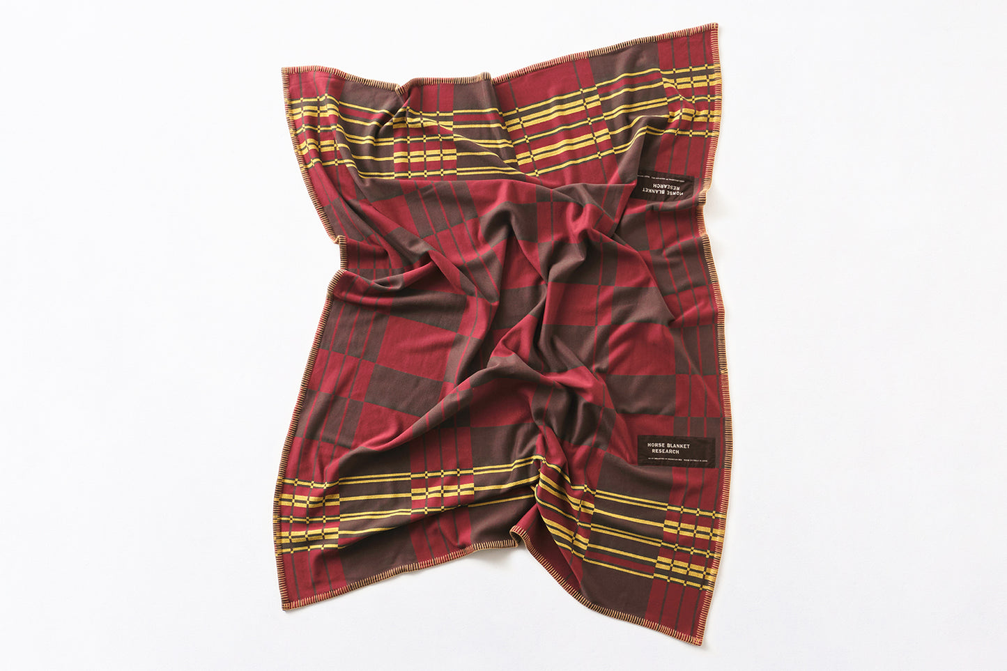 Jacquard Horse Blanket (Burgundy/Brown)