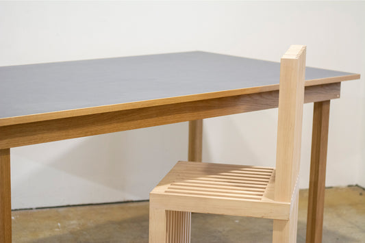 "Rail" Dining Table/Marmoleum Top