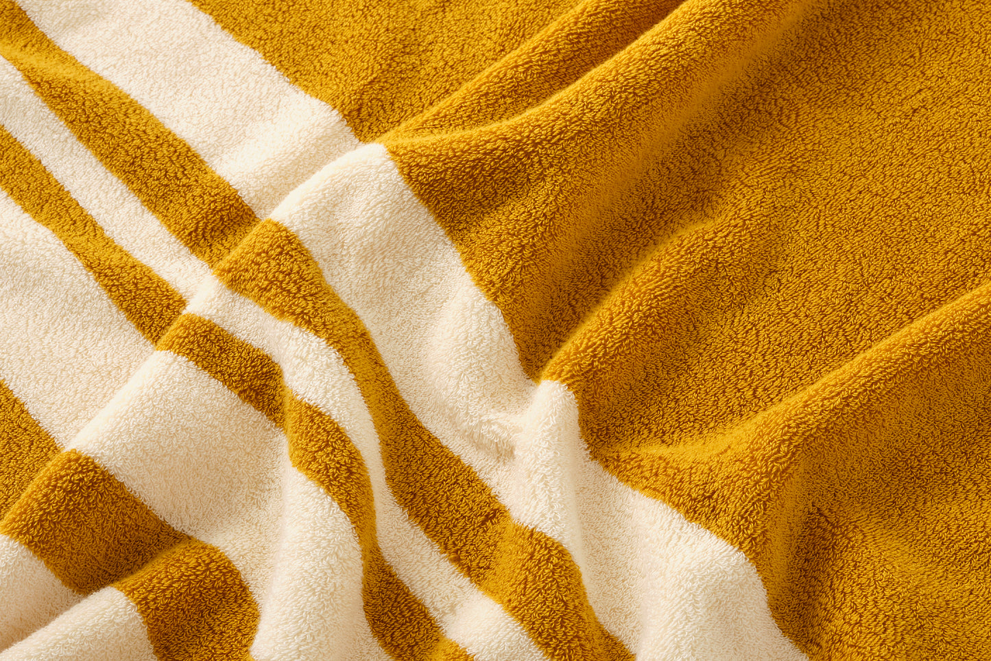Cotton Pile Blanket (Mandarin/Ivory)