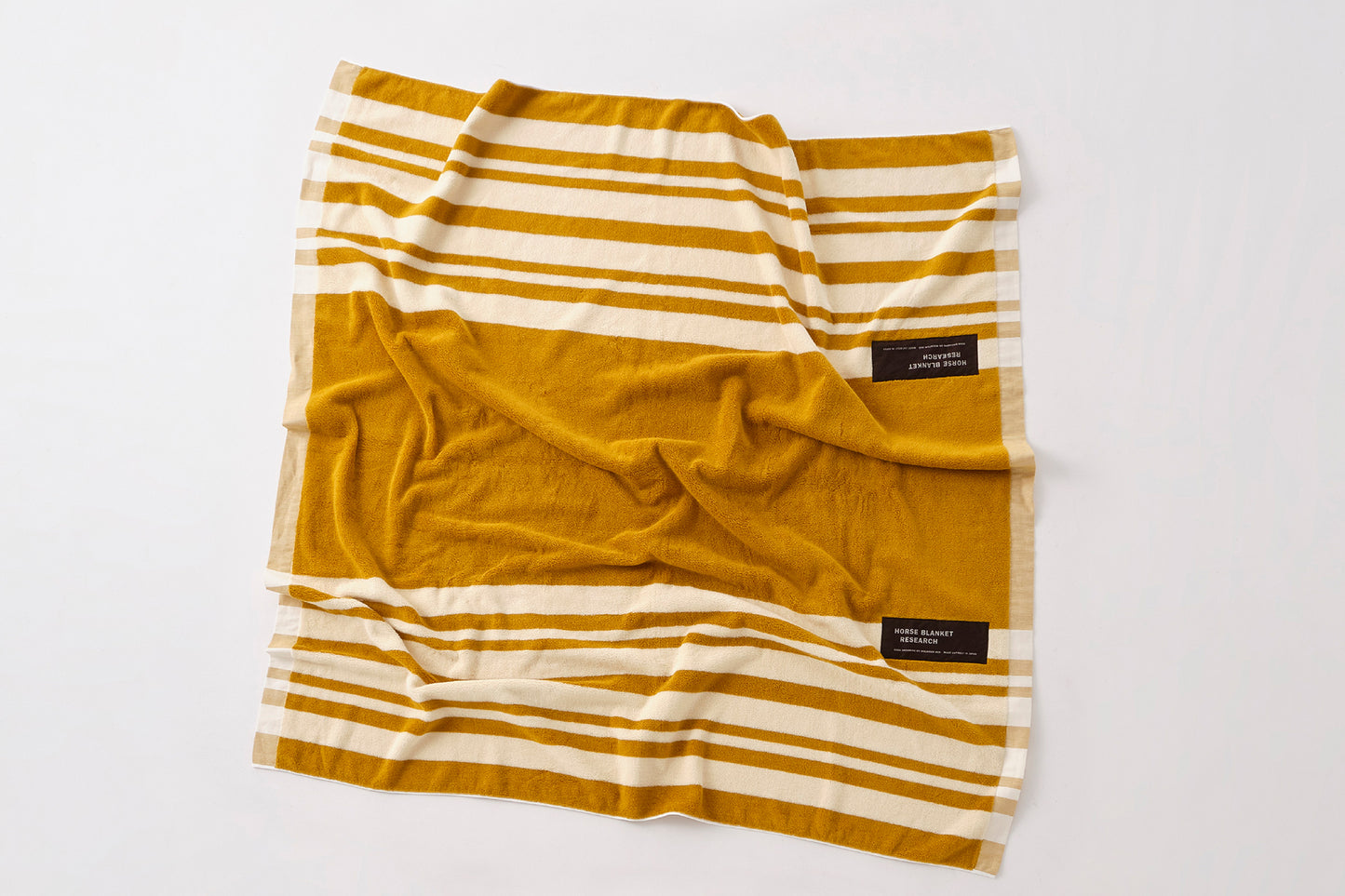 Cotton Pile Blanket (Mandarin/Ivory)