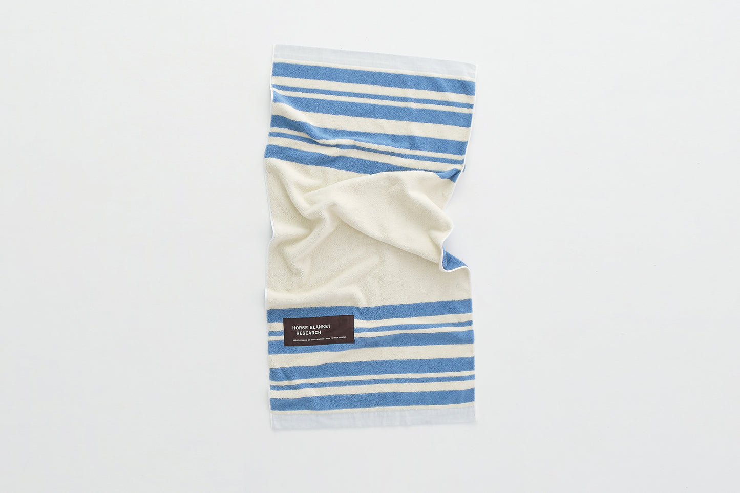 Cotton Pile Blanket 1/2 (Ivory/Sax)
